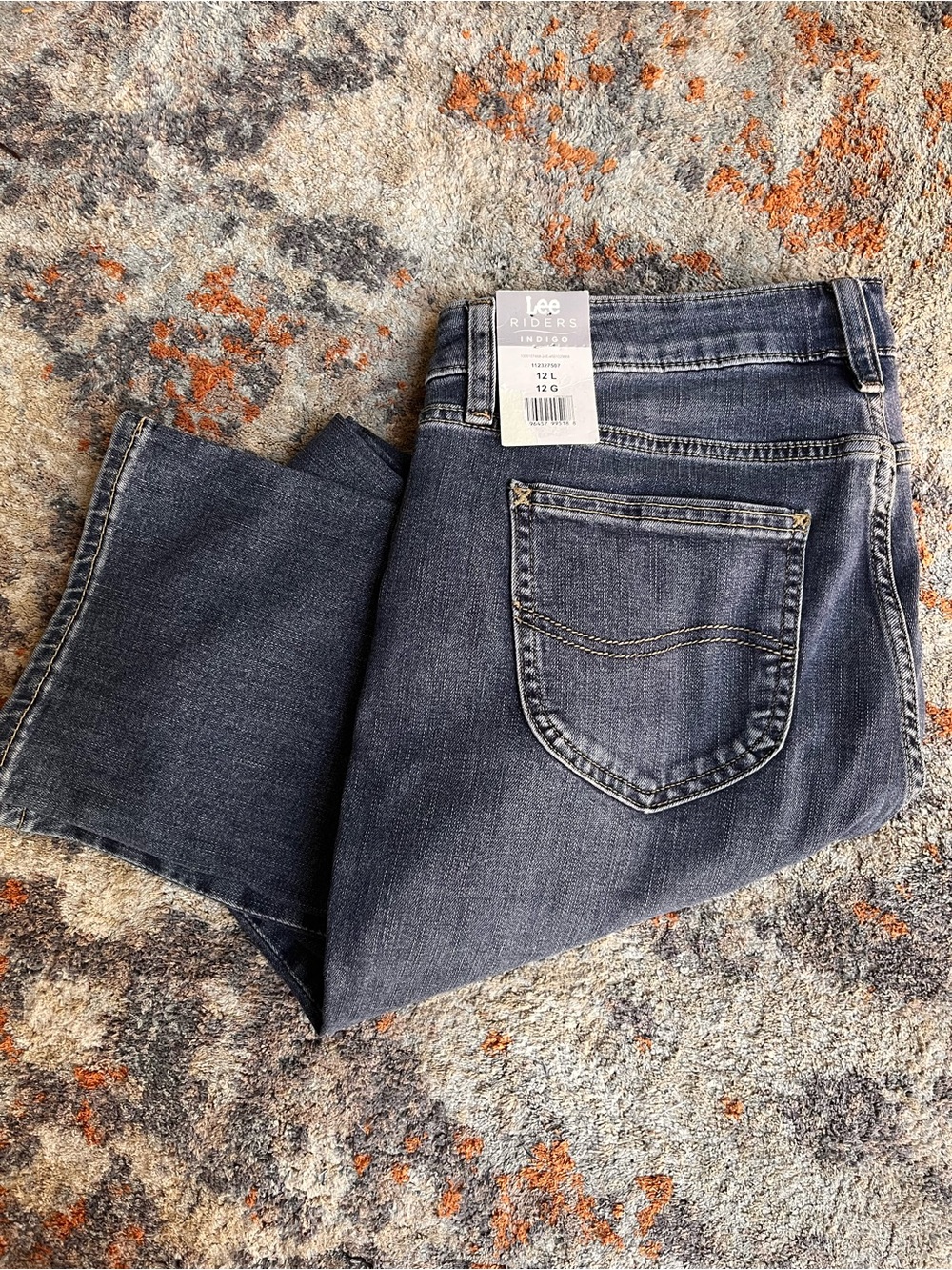 Riders By Lee Mid Rise Straight Leg Jeans Size 12Long